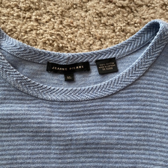 Jeanne Pierre Baby Blue Top - Picture 2 of 3